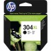 Tinteiro HP 304XL, Preto, N9K08AE, Alto Rendimento