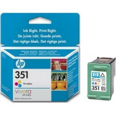 HP 351 Tri-colour Inkjet Print Cartridge with Vivera Inks
