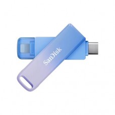 Pen SanDisk Creator Phone Drive 256GB USB-C/Lightning, Azul e Lilás