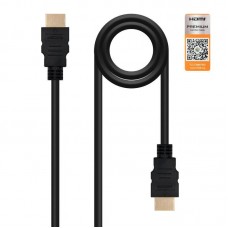 Cabo HDMI Nanocable Premium, 10.15.3601, 1m, 4K@60Hz, 18Gbps, Alta Velocidade, Preto Cabo HDMI Nanocable Premium, 10.15.3601, 1m, 4K@60Hz, 18Gbps, Alta Velocidade, Preto
