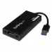 StarTech.com USB 3.0 to DisplayPort Adapter - DisplayLink Certified - 4K 30Hz - Adaptador USB/DisplayPort - Compatível com TAA - USB Tipo A (M) para DisplayPort (F) - USB 3.0 - 9 m - suporte de 4K, alimentação USB - preto - para P/N: MDP2DPMM10, MDP2