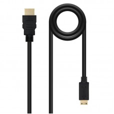 Cabo HDMI Nanocable, Série V1.3, Macho/Macho, 1,8m, Mini HDMI, Preto