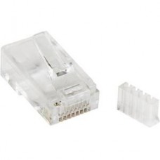 StarTech.com Cat 6 RJ45 Modular Plug for Solid Wire - 50 Pack (CRJ45C6SOL50) - Conector de rede - RJ-45 (M) - CAT 6 - claro (pacote de 50) - para P/N: WIRC6CMPBLU