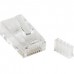 StarTech.com Cat 6 RJ45 Modular Plug for Solid Wire - 50 Pack (CRJ45C6SOL50) - Conector de rede - RJ-45 (M) - CAT 6 - claro (pacote de 50) - para P/N: WIRC6CMPBLU