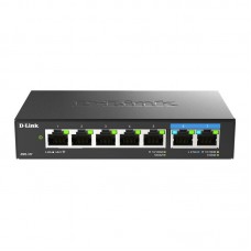 Switch D-Link DMS-107, Multi-Gigabit, 7 Portas, Não Gerenciado Switch D-Link DMS-107, Multi-Gigabit, 7 Portas, Não Gerenciado