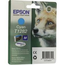 Epson Tinteiro Cyan T1282 Tinta DURABrite Ultra (c/alarme RF+AM)