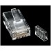 StarTech.com Cat 6 RJ45 Modular Plug for Solid Wire - 50 Pack (CRJ45C6SOL50) - Conector de rede - RJ-45 (M) - CAT 6 - claro (pacote de 50) - para P/N: WIRC6CMPBLU