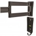 StarTech.com Monitor Wall Mount - Dual Swivel - Supports 13'' to 34'' Monitors - VESA Monitor / TV Wall Mount - Wall Mount Swivel Monitor Arm - Black (ARMWALLDS) - Kit de montagem (placa de fixação, parafusos, braço do monitor) - braço ajustável - pa