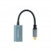 Conversor Nanocable USB-C para DisplayPort 8K, Alumínio, 15cm, Cinza