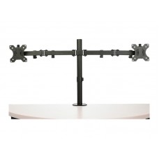 StarTech.com Desk Mount Dual Monitor Arm, Desk Clamp / Grommet VESA Monitor Mount for up to 32 inch Displays, Ergonomic Articulating Monitor Arm, Height Adjustable/Tilt/Swivel/Rotating - ARMDUAL2