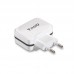 Carregador de Parede Tooq TQWC-1S02WT, 2x USB 2.0, Tecnologia AI, Branco