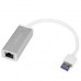 Adaptador Red Ethernet Gigabit Ctlr Externo Usb 3.0 Plateado