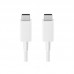 Cabo Samsung USB-C, EP-DX510JWEGEU, 1,8m, 5A, Branco Cabo Samsung USB-C, EP-DX510JWEGEU, 1,8m, 5A, Branco