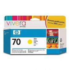 Tinta HP 70 Amarela, 130ml, Jato de Tinta