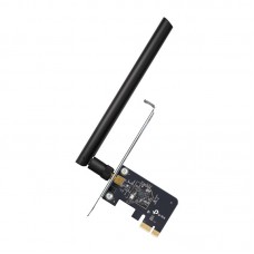 TP-LINK AC600 Dual Band Wi-Fi PCI Express Adapter, 433 Mbps at 5 GHz + 200 Mbps at 2.4 GHz, 1× High Gain External Antennas