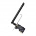 TP-LINK AC600 Dual Band Wi-Fi PCI Express Adapter, 433 Mbps at 5 GHz + 200 Mbps at 2.4 GHz, 1× High Gain External Antennas