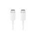 Cabo USB Samsung EP-DA705BWEGWW USB-C Macho para USB-C Macho, 1m, Branco Cabo USB Samsung EP-DA705BWEGWW USB-C Macho para USB-C Macho, 1m, Branco