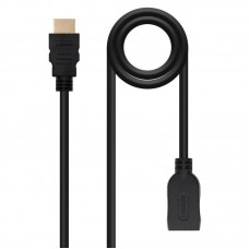 Cabo HDMI Nanocable Extensor 2.0, 1m, Preto