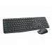 Teclado Ingles Logitech Mk235 Ratón Incluido Usb Qwerty Internacional de Ee.Uu. Gris