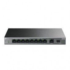 Switch TP-Link LiteWave LS1210GP: Gigabit Ethernet, PoE+, 10 portas, não gerido, preto Switch TP-Link LiteWave LS1210GP: Gigabit Ethernet, PoE+, 10 portas, não gerido, preto