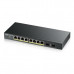 Switch - GS1900-10HP Switch 8 puertos PoE + 2SFP 8 portas PoE 802.3at. Ver Outros Conteúdos