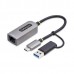 Adaptador StarTech U2GA-USB-C-ETHERNET 2.5GbE USB-C para Ethernet Adaptador StarTech U2GA-USB-C-ETHERNET 2.5GbE USB-C para Ethernet