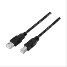 Cable USB 2.0 IMPRESORA, Tipo A/M-B/M 1.0M Negro