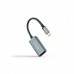 Conversor Nanocable USB-C para DisplayPort 8K, Alumínio, 15cm, Cinza