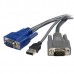 StarTech.com 6 ft Ultra-Thin USB VGA 2-in-1 KVM Cable (SVUSBVGA6) - Cabo de teclado / vídeo / rato (KVM) - USB, HD-15 (VGA) (M) para HD-15 (VGA) (M) - 1.8 m - preto - para P/N: SV1631DUSBU, SV1631DUSBUK, SV431DUSBU, SV831DUSBAU, SV831DUSBU, SV831DUSB StarTech.com 6 ft Ultra-Thin USB VGA 2-in-1 KVM Cable (SVUSBVGA6) - Cabo de teclado / vídeo / rato (KVM) - USB, HD-15 (VGA) (M) para HD-15 (VGA) (M) - 1.8 m - preto - para P/N: SV1631DUSBU, SV1631DUSBUK, SV431DUSBU, SV831DUSBAU, SV831DUSBU, SV831DUSB