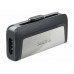Sandisk Ultra Dual Drive USB TYPE-C Unidad Flash USB 64 GB USB TYPE-A / USB TYPE-C 3.2 GEN 1 (3.1 GEN 1) NEGRO, Plata