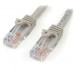 StarTech.com 3m CAT6 Ethernet Cable, 10 Gigabit Snagless RJ45 650MHz 100W PoE Patch Cord, CAT 6 10GbE UTP Network Cable w/Strain Relief, Grey, Fluke Tested/Wiring is UL Certified/TIA - N6PATC3MGR StarTech.com 3m CAT6 Ethernet Cable, 10 Gigabit Snagless RJ45 650MHz 100W PoE Patch Cord, CAT 6 10GbE UTP Network Cable w/Strain Relief, Grey, Fluke Tested/Wiring is UL Certified/TIA - N6PATC3MGR