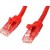 StarTech.com 1m CAT6 Ethernet Cable, 10 Gigabit Snagless RJ45 650MHz 100W PoE Patch Cord, CAT 6 10GbE UTP Network Cable w/Strain Relief, Red, Fluke Tested/Wiring is UL Certified/TIA - Category 6 - 24AWG (N6PATC1MRD) - Cabo patch - RJ-45 (M) para RJ-4 sem_imagem