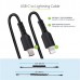 Usb C To Lightning Cable - 50cmcabl (20in) Coiled Cable Black