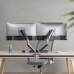 Suporte de Monitor de Mesa Tooq DB4132TNR-G - 2 Braços, Giratório, Inclinável, 17-32