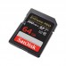 Cartão de Memória Sandisk Extreme Pro 64GB SDXC, 200MB/s UHS-I C10, SDSDXXU-064G-GN4IN