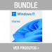 Bundle - Microsoft - 2x Win 11 Home 64Bit Portuguese KW9-00649 + Oferta Teclado e Rato TRUST GXT 838