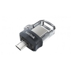 Unidade Flash USB Sandisk Ultra Dual m3.0, 64 GB, USB Type-A/Micro-USB 3.2 Gen 1, Preto, Prata, Transparente Unidade Flash USB Sandisk Ultra Dual m3.0, 64 GB, USB Type-A/Micro-USB 3.2 Gen 1, Preto, Prata, Transparente