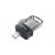 Unidade Flash USB Sandisk Ultra Dual m3.0, 64 GB, USB Type-A/Micro-USB 3.2 Gen 1, Preto, Prata, Transparente sem_imagem