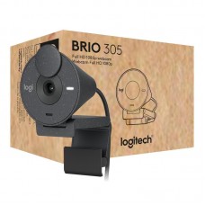 Câmara Web Logitech Brio 305 USB-C, Grafito, Full HD, 960-001469