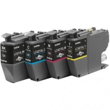 Pack de Tinteiros Brother LC421XLVAL: 4 Cores, Alta Capacidade