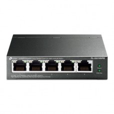 TP-LINK 5-Port Gigabit Easy Smart Switch with 4-Port PoE+ - PORT: 4× Gigabit PoE+ Ports, 1× Gigabit Non-PoE Ports