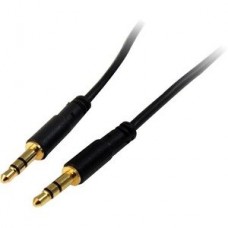StarTech.com 15 ft. (4.6 m) 3.5mm Audio Cable - 3.5mm Slim Audio Cable - Gold Plated Connectors - Male/Male - Aux Cable (MU15MMS) - Cabo de áudio - mini-phone stereo 3.5 mm macho para mini-phone stereo 3.5 mm macho - 4.6 m - preto - para P/N: KITBXAV StarTech.com 15 ft. (4.6 m) 3.5mm Audio Cable - 3.5mm Slim Audio Cable - Gold Plated Connectors - Male/Male - Aux Cable (MU15MMS) - Cabo de áudio - mini-phone stereo 3.5 mm macho para mini-phone stereo 3.5 mm macho - 4.6 m - preto - para P/N: KITBXAV