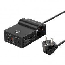 Estação de Carga USB Ewent EW3992: 65W, 2 USB-A, 2 USB-C, GAN Fast