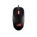 Asus - ROG Strix Impact III Gaming Mouse, Semi-Ambidextrous, Wired, Lightweight, 12000 DPI sensor, 5 programmable buttons, Replaceable switches, Paracord cable, FPS gaming mouse, Black Novo