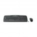 Kit Teclado e Rato Logitech MK330: Sem fios, QWERTZ Alemão, Preto