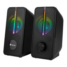 Colunas NGS GSX-150: 2.0 Canais, 6W RMS, RGB