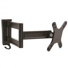 StarTech.com Monitor Wall Mount - Dual Swivel - Supports 13'' to 34'' Monitors - VESA Monitor / TV Wall Mount - Wall Mount Swivel Monitor Arm - Black (ARMWALLDS) - Kit de montagem (placa de fixação, parafusos, braço do monitor) - braço ajustável - pa
