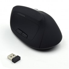 EWENT Rato Wireless Ergonómico Vertical, 800-1200-1600dpi, 5 botões, preto