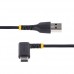 StarTech.com 6ft (2m) USB A to C Charging Cable Right Angle, Heavy Duty Fast Charge USB-C Cable, USB 2.0 A to Type-C, Durable and Rugged Aramid Fiber, 3A, S20/iPad/Pixel - High Quality USB Charging Cord (R2ACR-2M-USB-CABLE) - Cabo USB - USB (M) reto StarTech.com 6ft (2m) USB A to C Charging Cable Right Angle, Heavy Duty Fast Charge USB-C Cable, USB 2.0 A to Type-C, Durable and Rugged Aramid Fiber, 3A, S20/iPad/Pixel - High Quality USB Charging Cord (R2ACR-2M-USB-CABLE) - Cabo USB - USB (M) reto