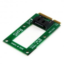 StarTech.com mSATA to SATA HDD / SSD Adapter - Mini SATA to SATA Converter Card - mSATA to SATA 2.5/3.5 Hard Drive Adapter Converter Card (MSAT2SAT3) - Controlador de memória - 1 Canal - mSATA - SATA 6Gb/s StarTech.com mSATA to SATA HDD / SSD Adapter - Mini SATA to SATA Converter Card - mSATA to SATA 2.5/3.5 Hard Drive Adapter Converter Card (MSAT2SAT3) - Controlador de memória - 1 Canal - mSATA - SATA 6Gb/s